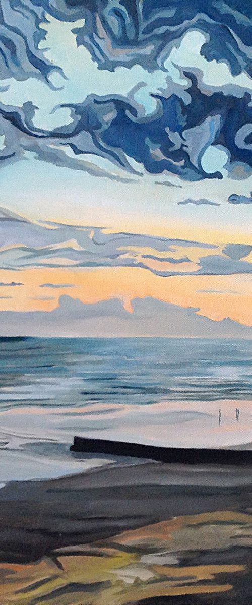Sunset at Lowtide by Guy  Pickford