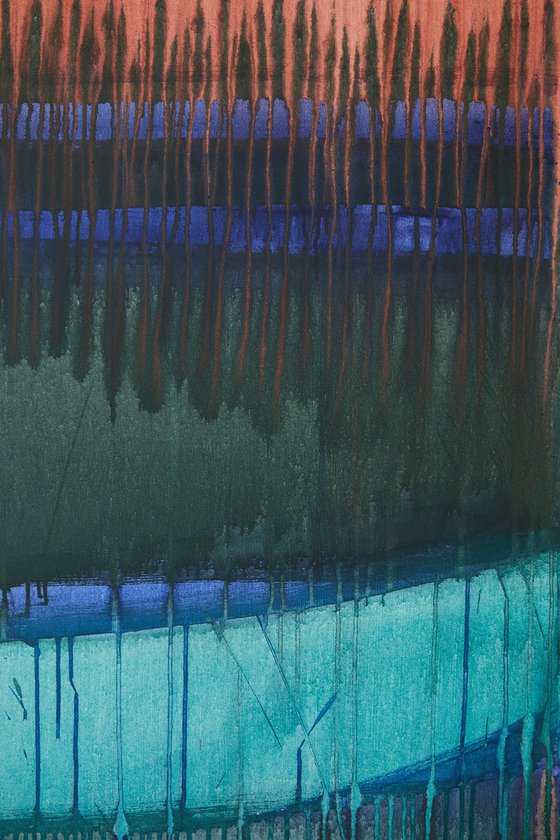 Hold Onto The Feeling / Red Grey Turquoise