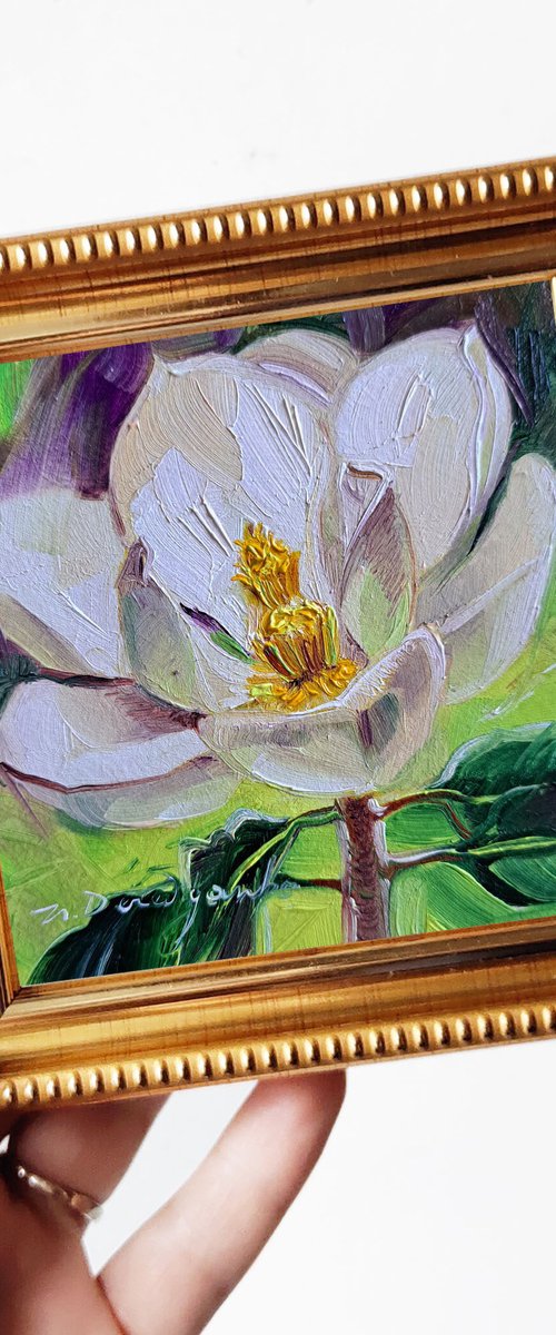 Magnolia flower unique by Nataly Derevyanko