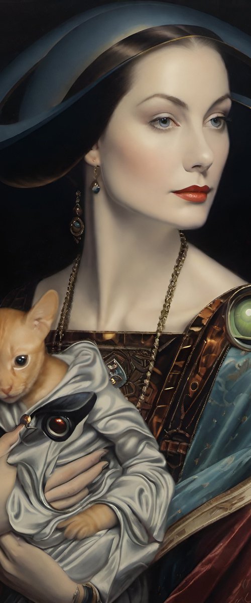 Lady with a Cat by Misty Lady - M. Nierobisz
