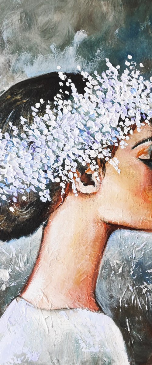 White Blossoms by Tatajana Obuhova