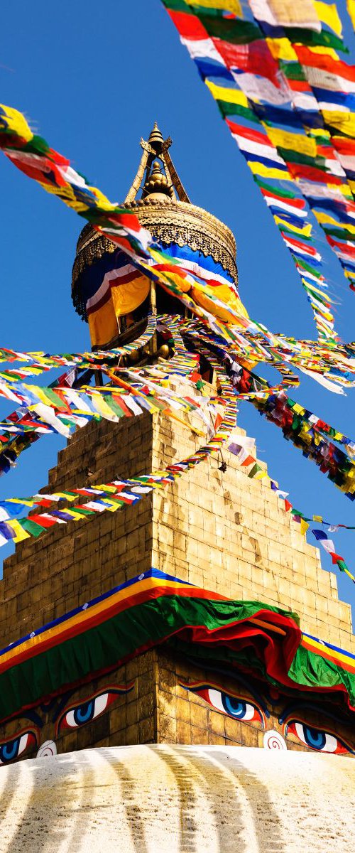 Boudhanath Stupa I by Tom Hanslien