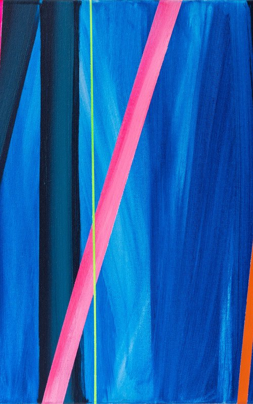 Abstract Spectrum in Blue 5 (AV Art) by Joseph Villanueva