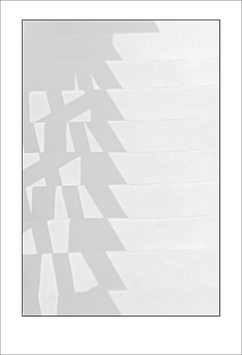 From the Greek Minimalism series: Greek Architectural Detail (White and White) # 3, Santor... by Tony Bowall FRPS