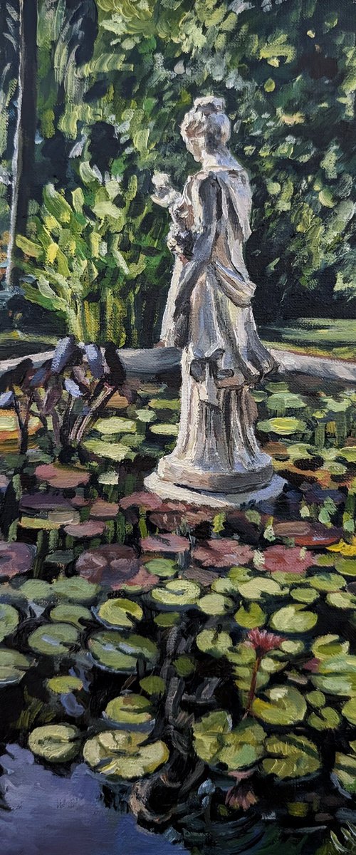 Light On The Lily Pond by Harriet Lawless