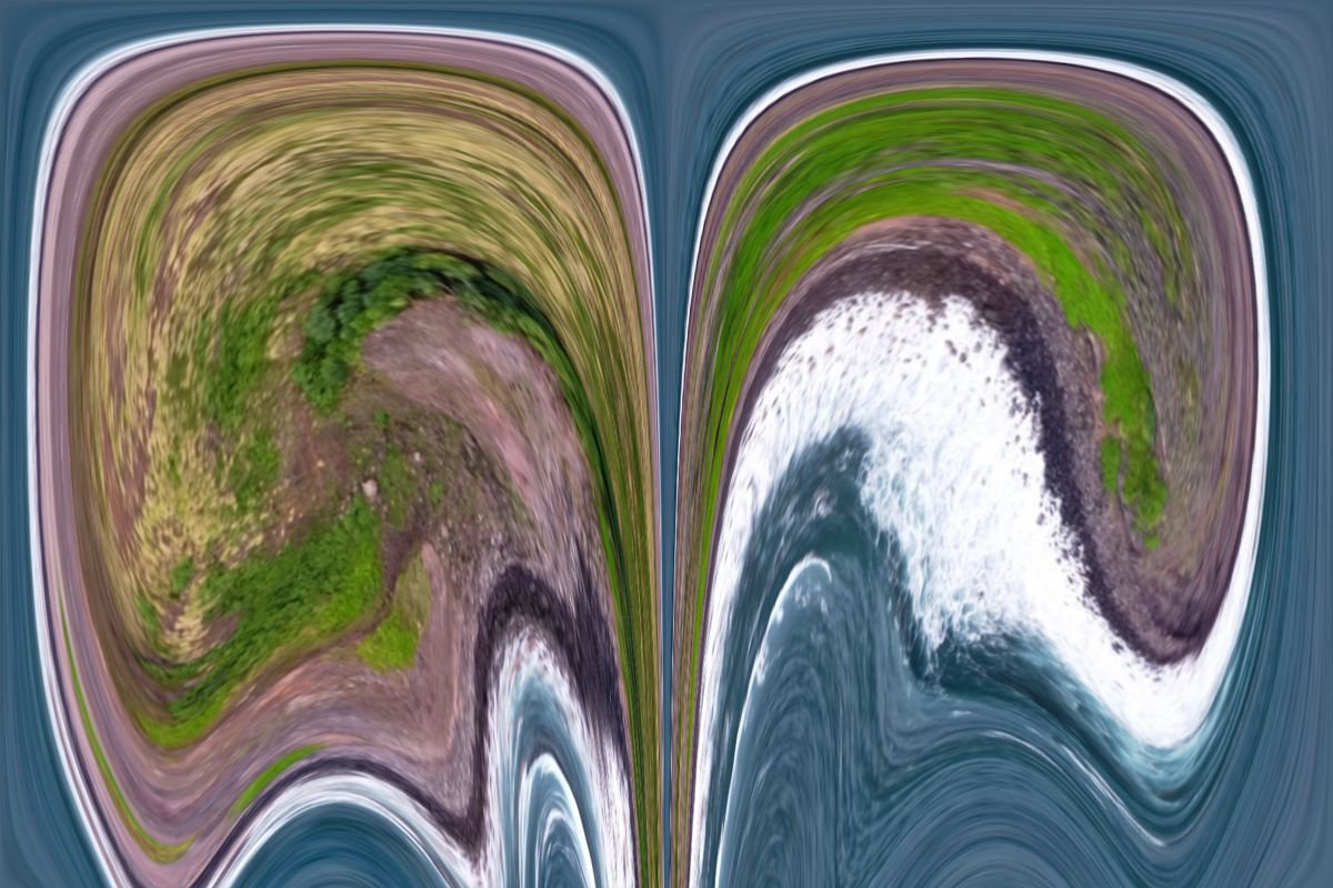 Abstract Photograph By Srdjan Jevtic, 47 X 31", Island, Original Artwork