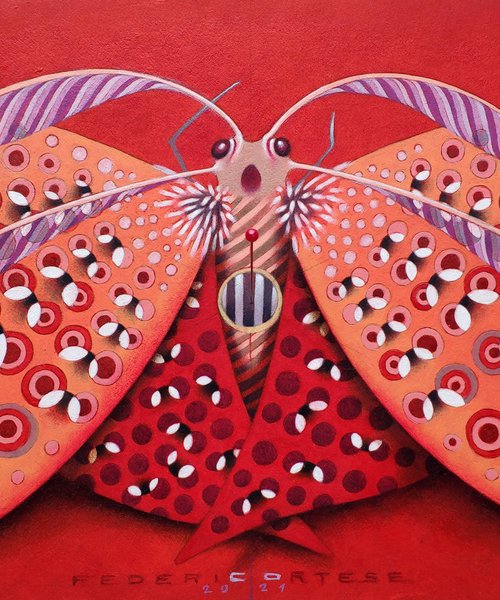 Chromatic butterfly - red by Federico Cortese