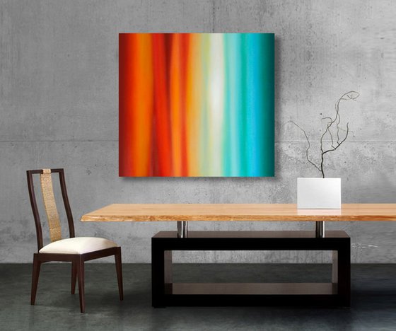 Large Abstract Oil Painting 100×92 - 03