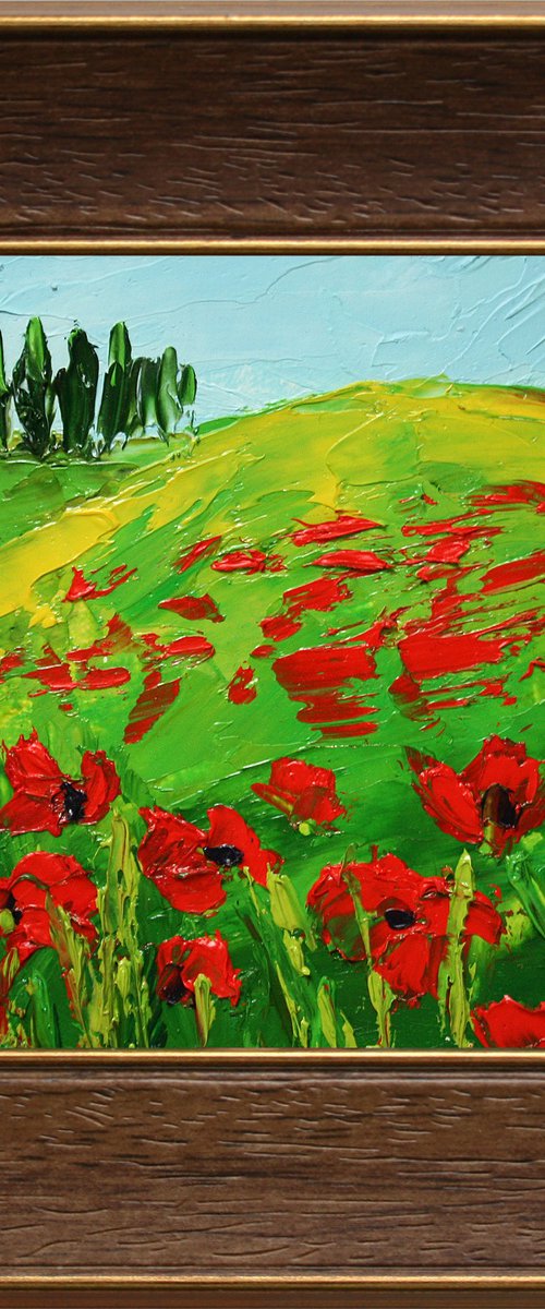 Poppy fields III by Salana Art