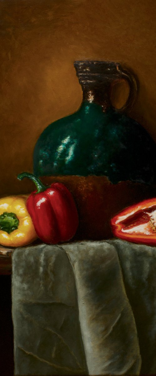 Still life with pepper by Oleg Baulin