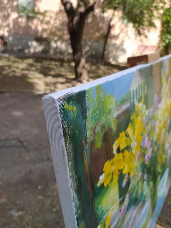 Wildflowers on a table