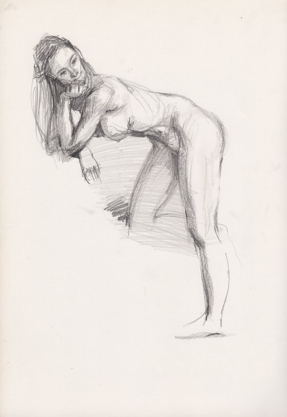 Abstract nude girl