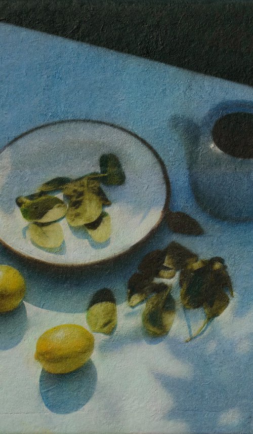 Still Life with Citrus & Herb by Andrejs Ko