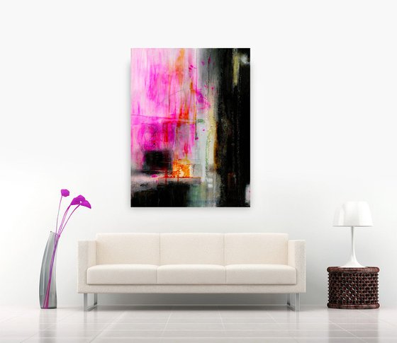 Sweet Dreams - Abstract Painting by Kathy Morton Stanion
