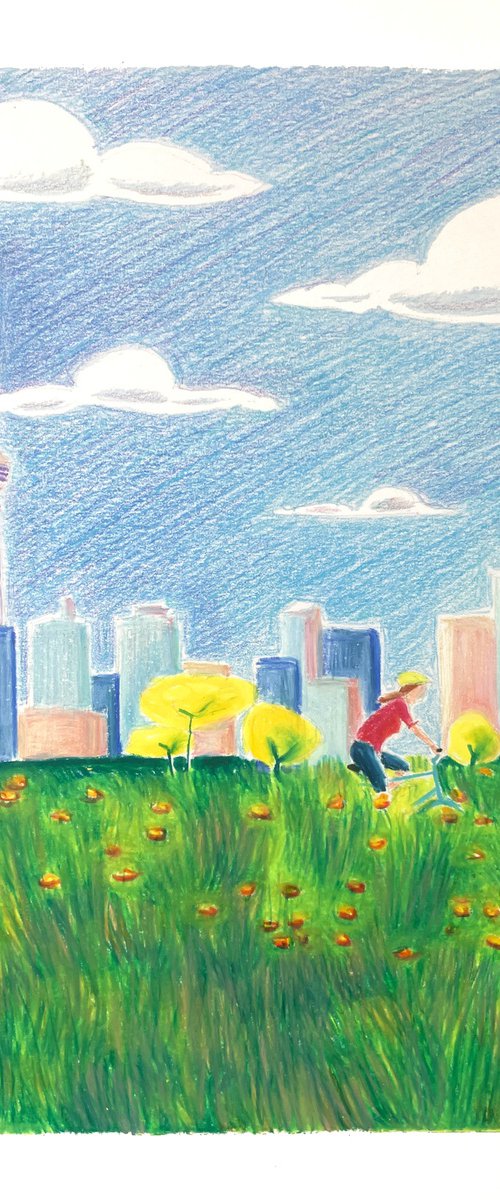 Toronto Skyline - Tommy Thompson Park by louis blondé