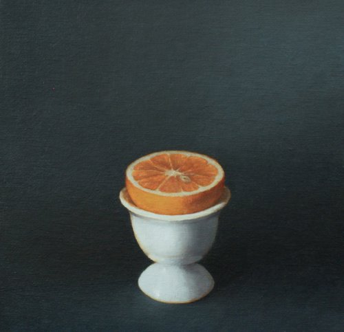 Lemon in an egg cup by Iryna Dolzhanska