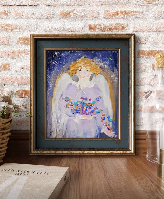 Christmas angel with sweets