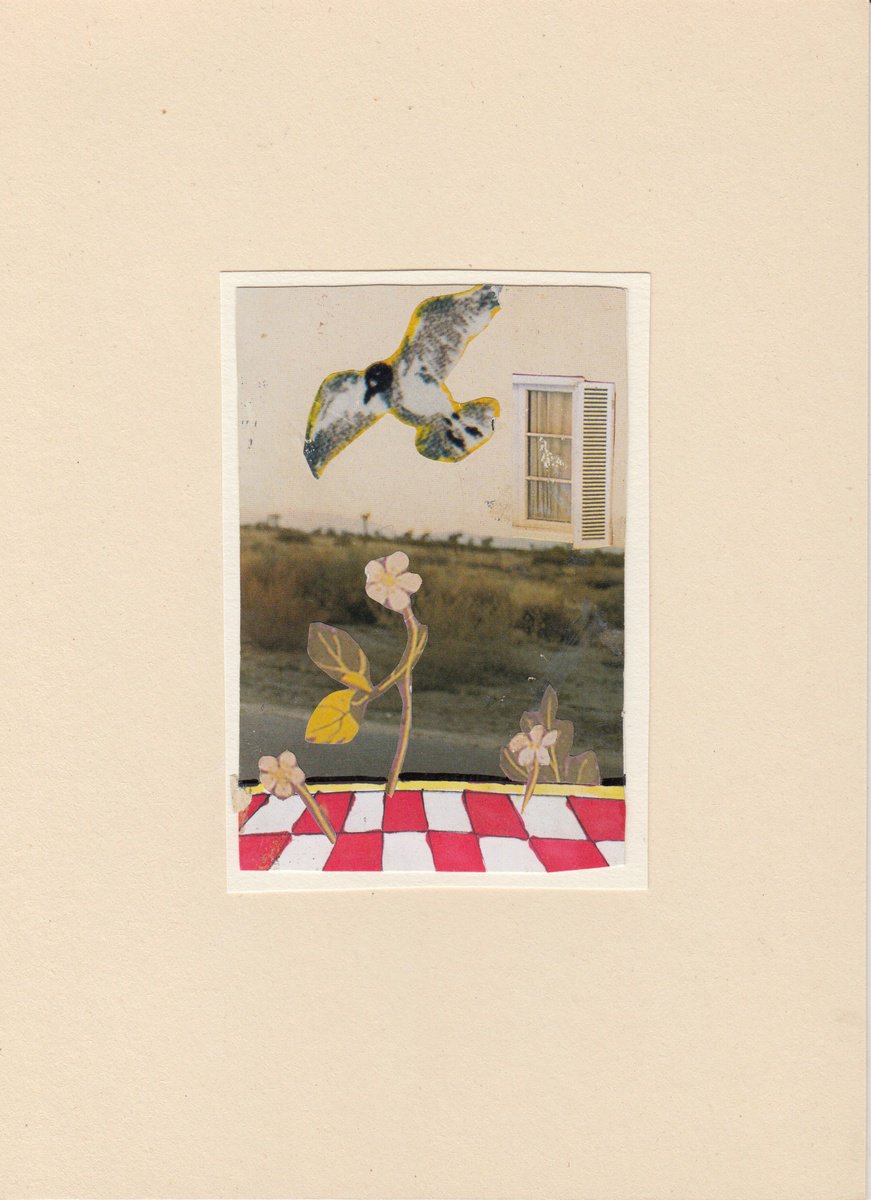 Animal Collage By Jon Garbet, 6 X 9, Freedom, Original Artwork