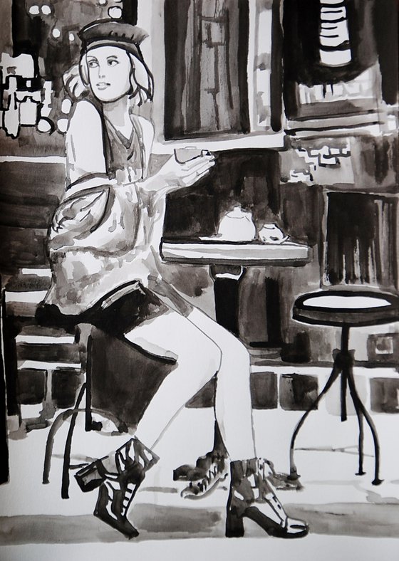 Cafe  / 42 X 29.7 cm