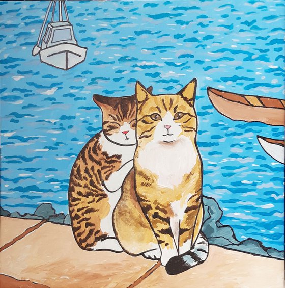"Kittens On The Marina Embankment "