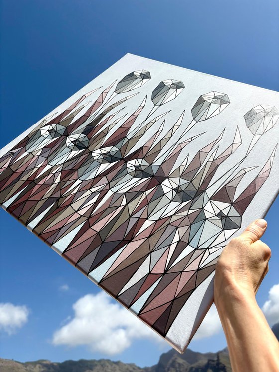 CRYSTAL BLUE FLOWERS