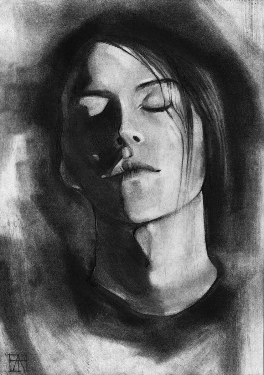 Portrait Pencil Drawing By Anastasia Terskih, 8 X 12, Mundus Aeterus Morphei, Original Artwork