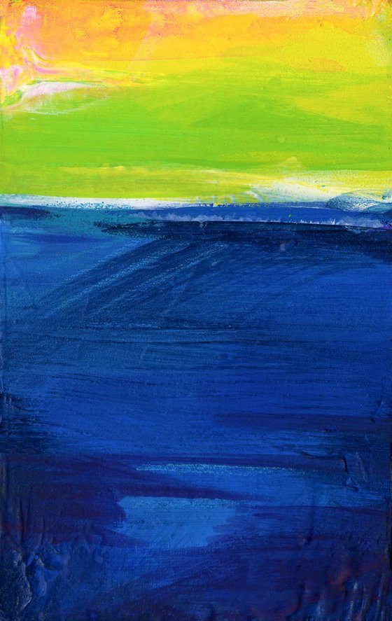 Landscape Abstract Collection - 2 Minimal Paintings by Kathy Morton Stanion
