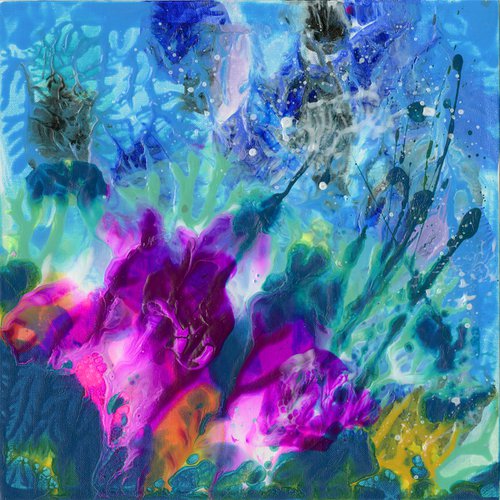 Flowering Euphoria 39 - Floral Abstract Painting by Kathy Morton Stanion by Kathy Morton Stanion