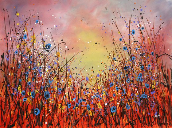 Enchantment #3   - Large floral landscape