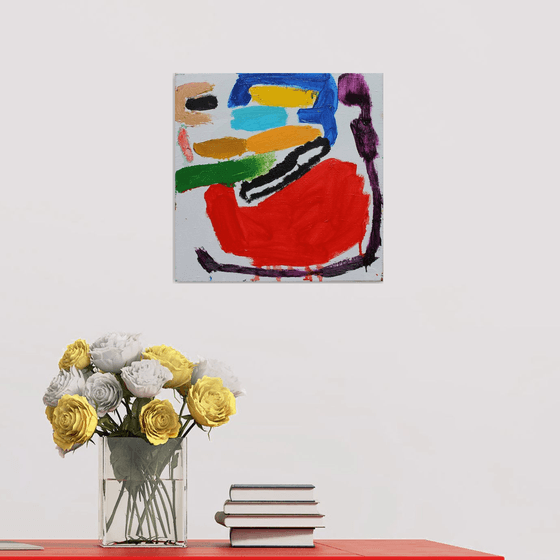 Composition on white