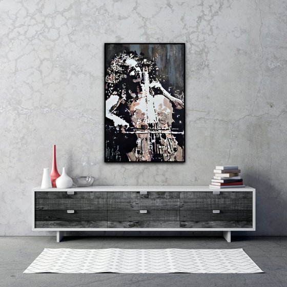 Cellist / 70 x 47 cm