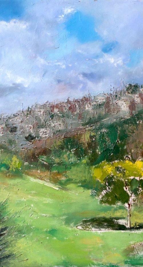 Large wall decor Jerusalem 70x90cm by Leo Khomich