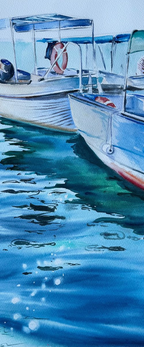 Two boats by Irina Ponna