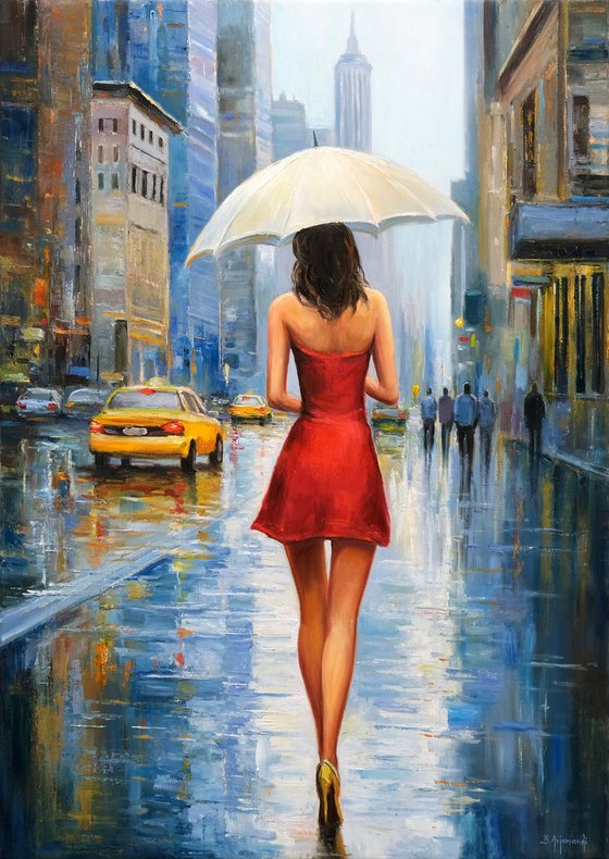 Rainy Street in New York