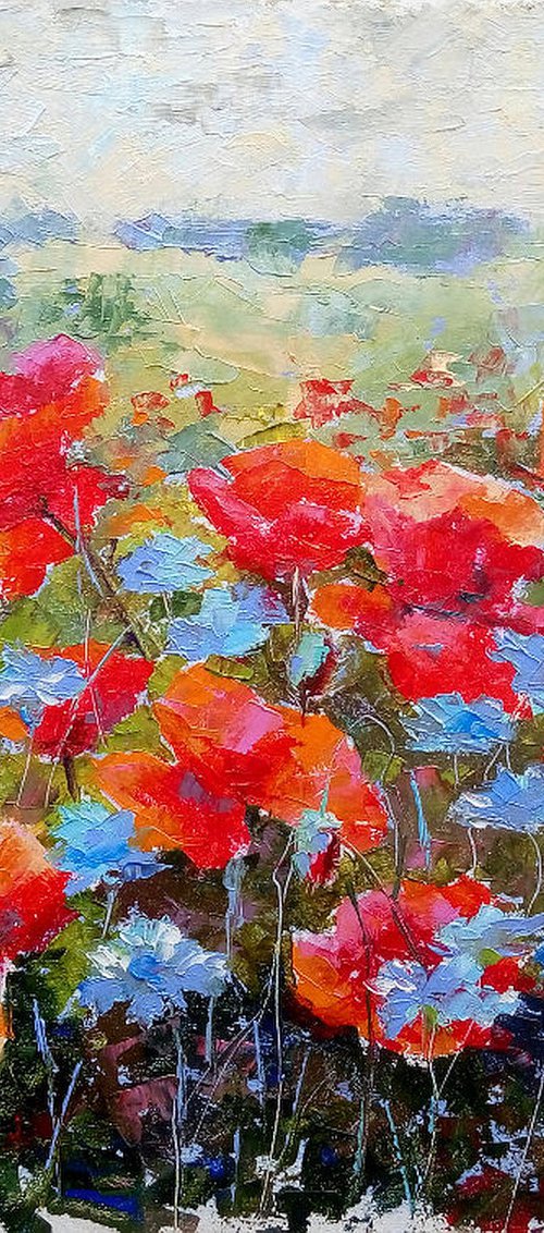 Poppies and Cornflowers by Valerie Lazareva