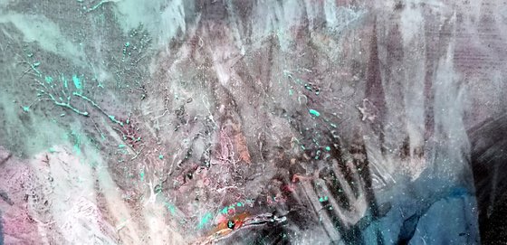 Gigantic Size XXL Painting Enigmatic Bizzare Abstract Mindscape By O KLOSKA