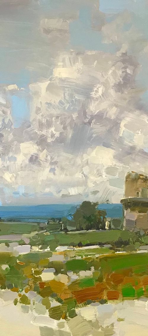 Old Mill, Original oil painting, One of a kind Signed by Vahe Yeremyan