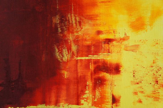 On Fire (180 x 90 cm) XXXL oil (72 x 36 inches)