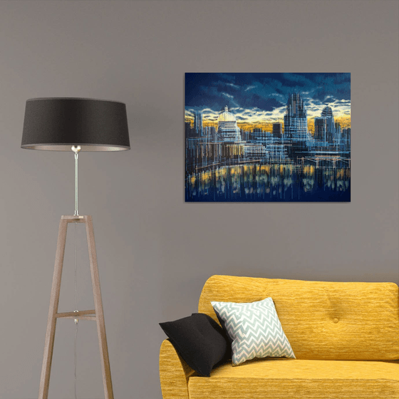 London Skyline Sunset