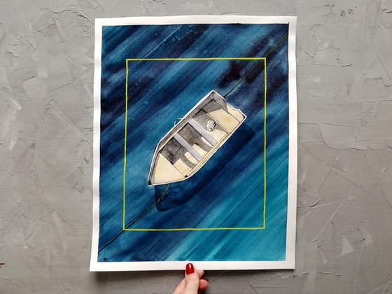 Boat painting