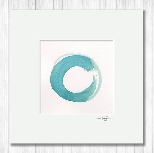 Enso Serenity 73 - Enso Abstract painting by Kathy Morton Stanion by Kathy Morton Stanion