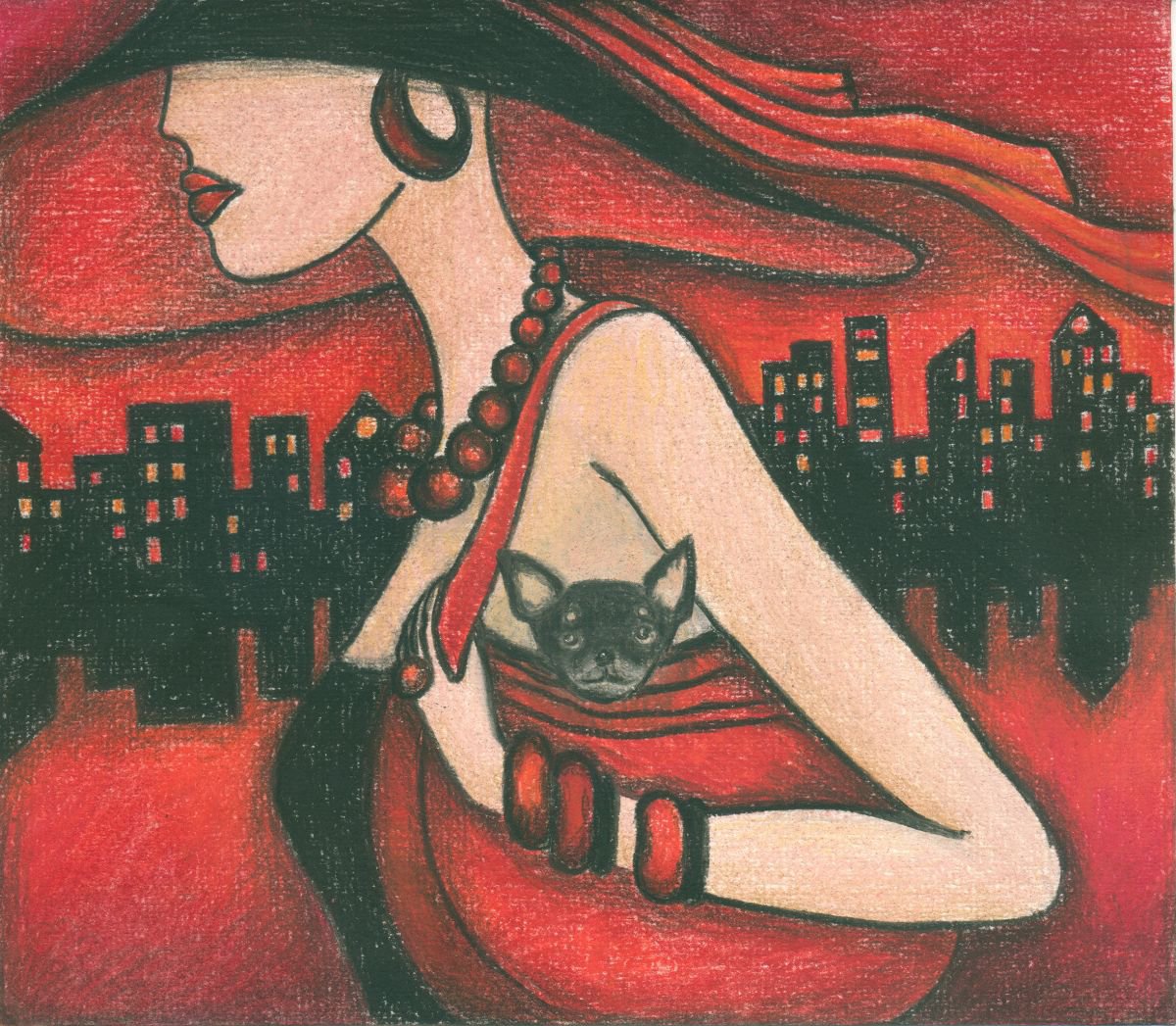 Lady In Red by Vio Valova
