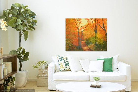 Spirit of the Forest - forest landscape painting