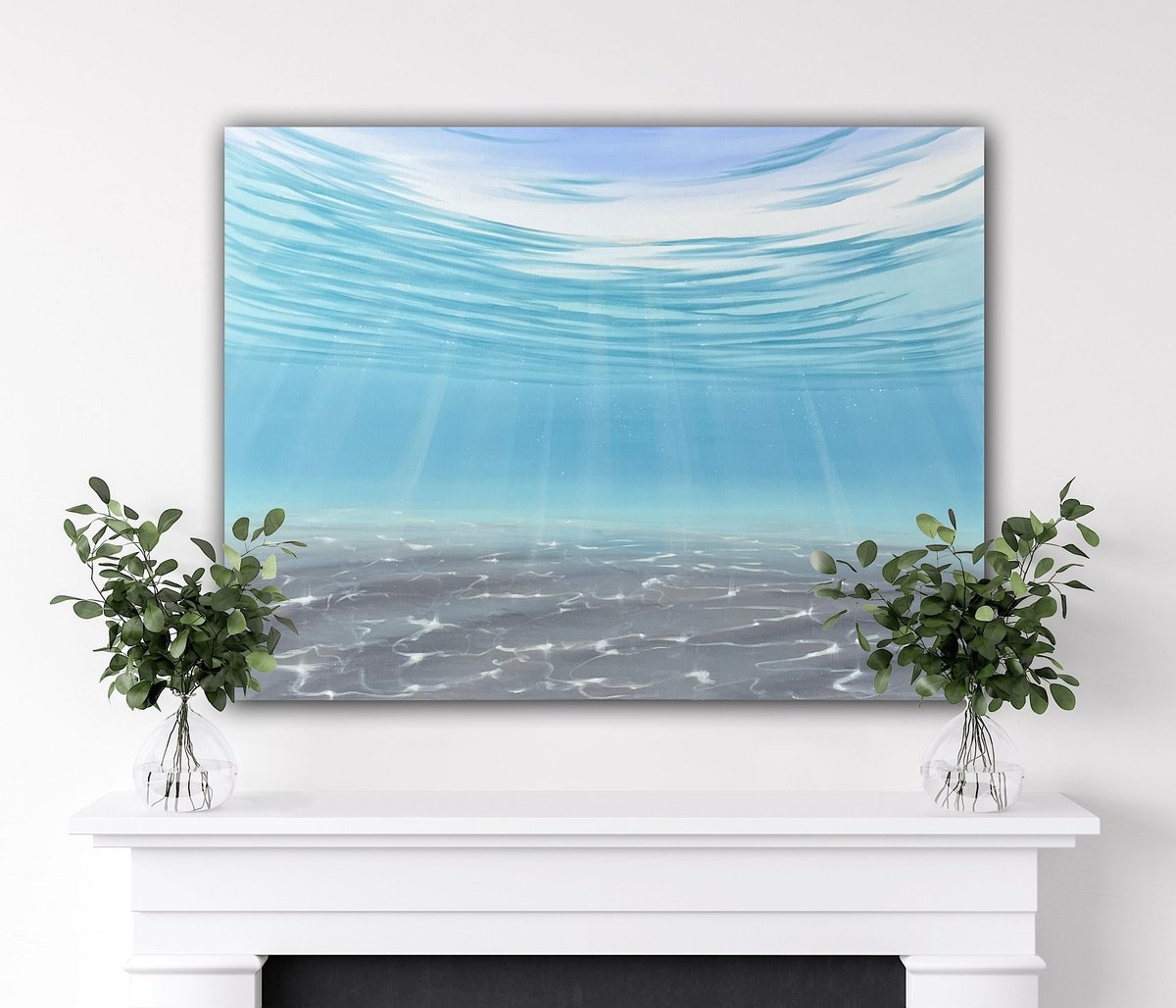 Photorealistic Oil Painting , The Ocean
