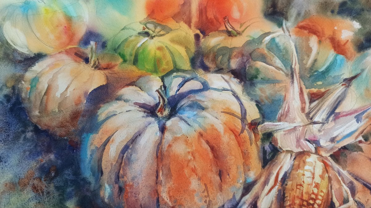 Pumpkins by Olga Drozdova