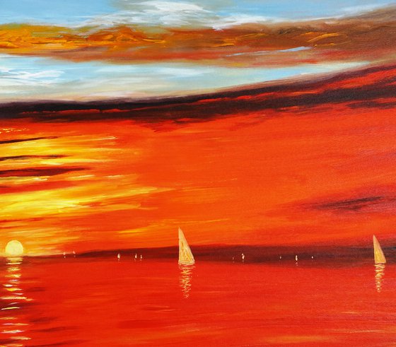 Romantic Sundown Sailing C 1
