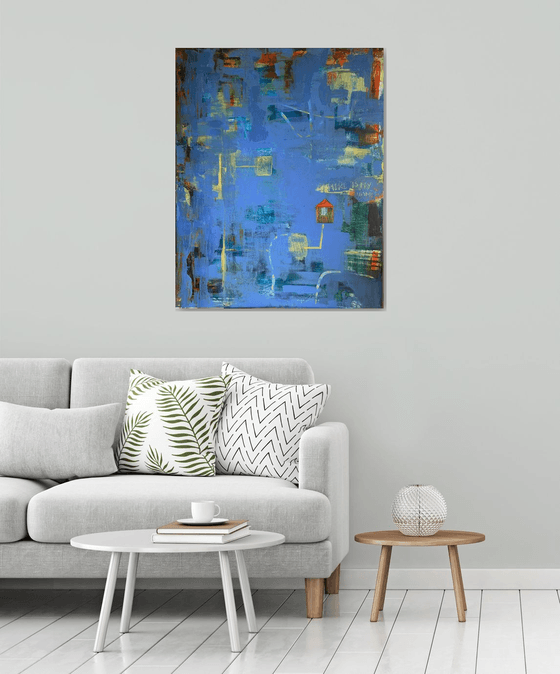 The road home in the blue