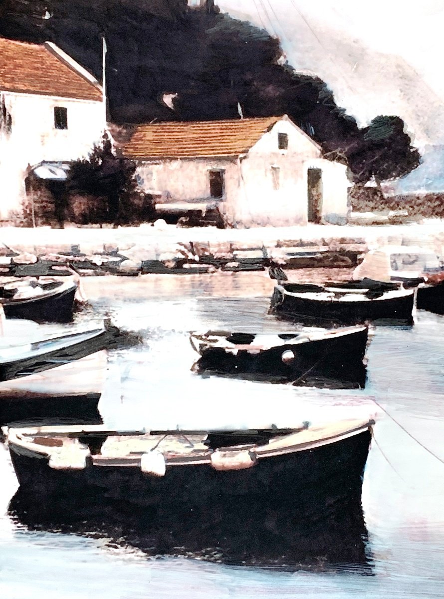 Landscape Oil Painting By Sinisa Alujevic, 12 X 17", Hues Of Fall, Original Artwork