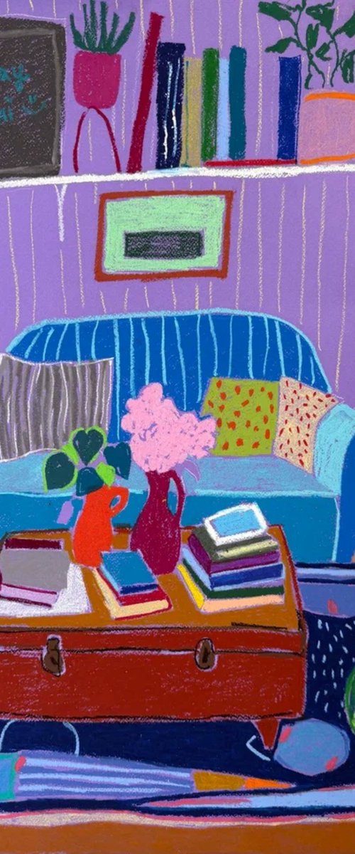 Purple Living Room Dream by Sasha Robinson