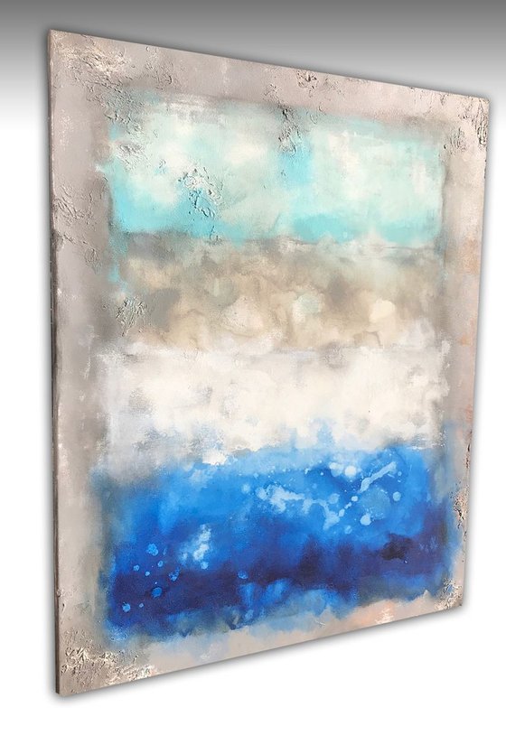 patina sea colors (100 x 80 cm)